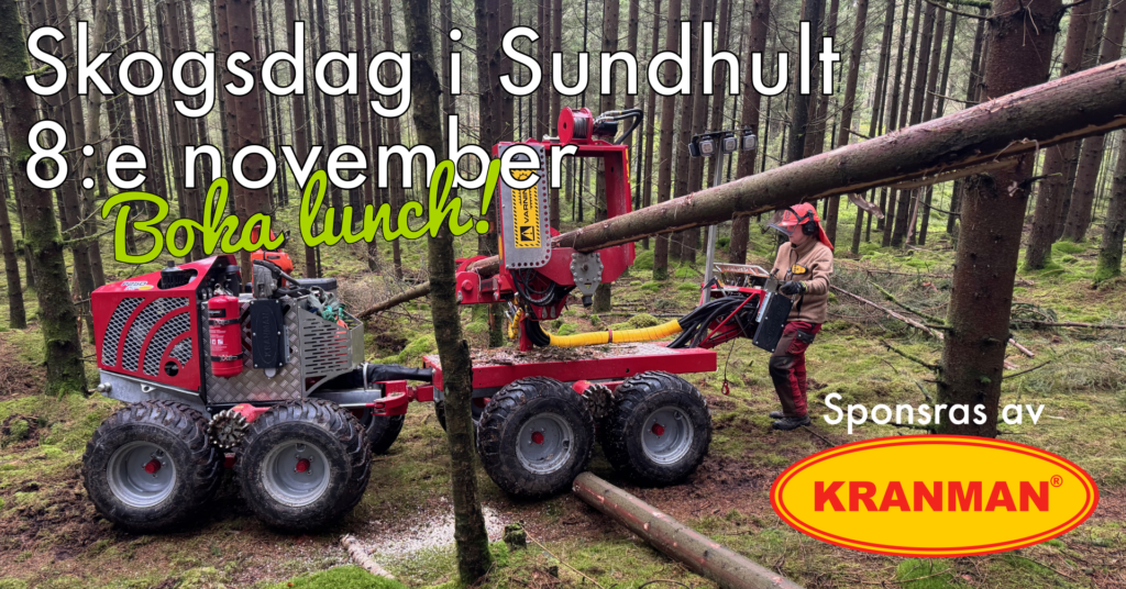 Boka lunch och anmäl dig till Skogsdagen i Sundhult den 8:e november
